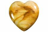 1.6" Polished Petrified Wood Hearts - Photo 3